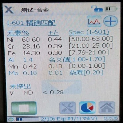 „Inconel 601 / UNS N06601 / 2.4851“